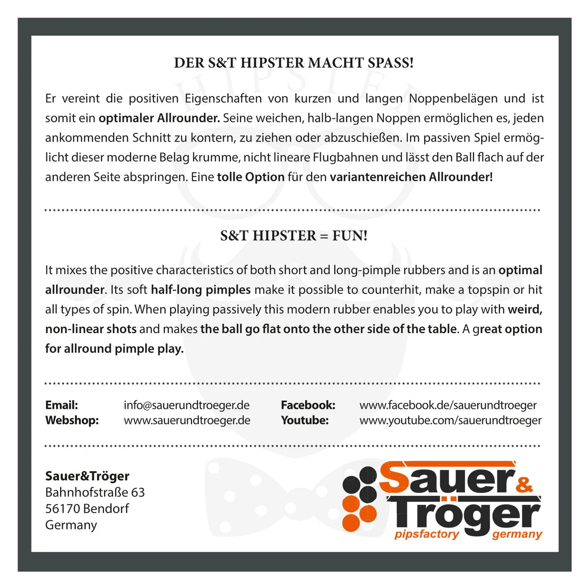Goma Sauer & Tröger Hipster