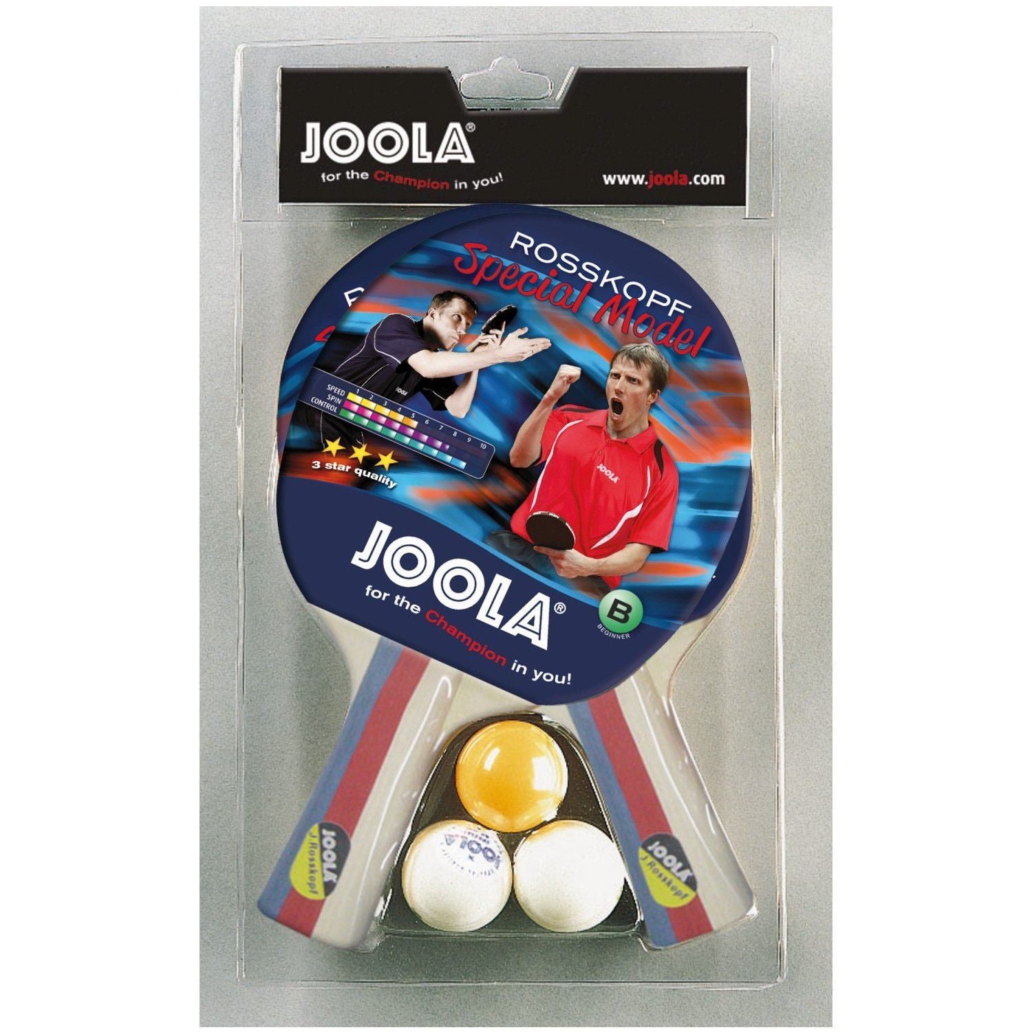 SET ROSSI 2 PALAS Y 3 PELOTAS