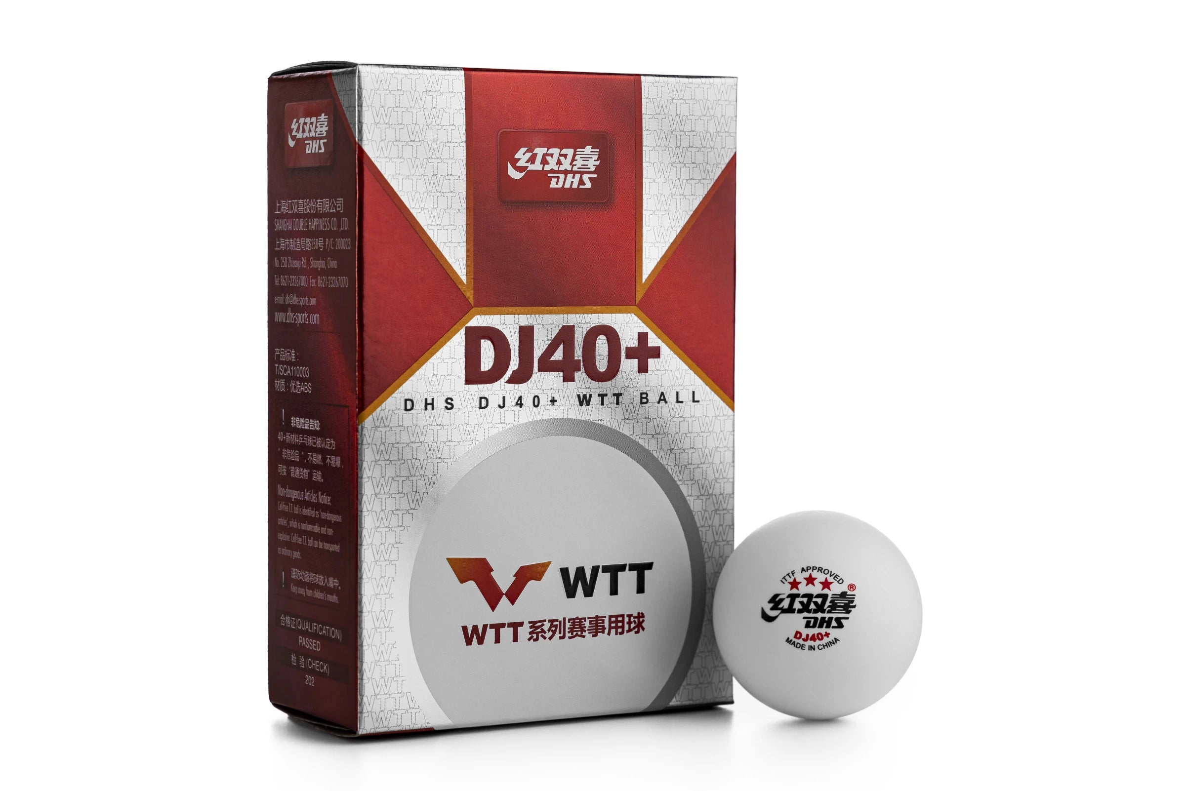 BOLAS DHS DJ40+ 3*** WTT ITTF 6