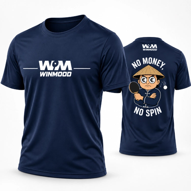 Camiseta divertida WinMood No Money no Spin