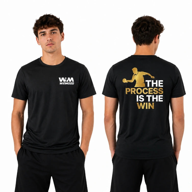 CAMISETA WINMOOD THE PROCESS IS THE WIN NEGRO