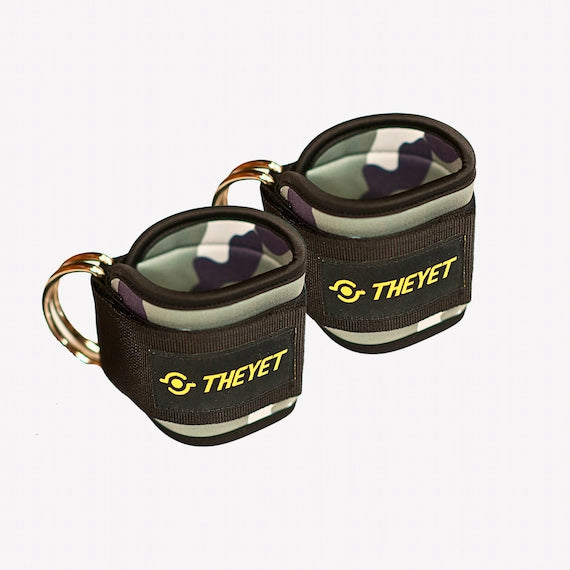 Correas Tobilleras para Enganche de Poleas Camo (Par) - Gris