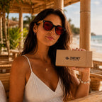 Gafas Bloqueadoras de Luz Azul Aura Bamboo Lentes Rojas THEYET