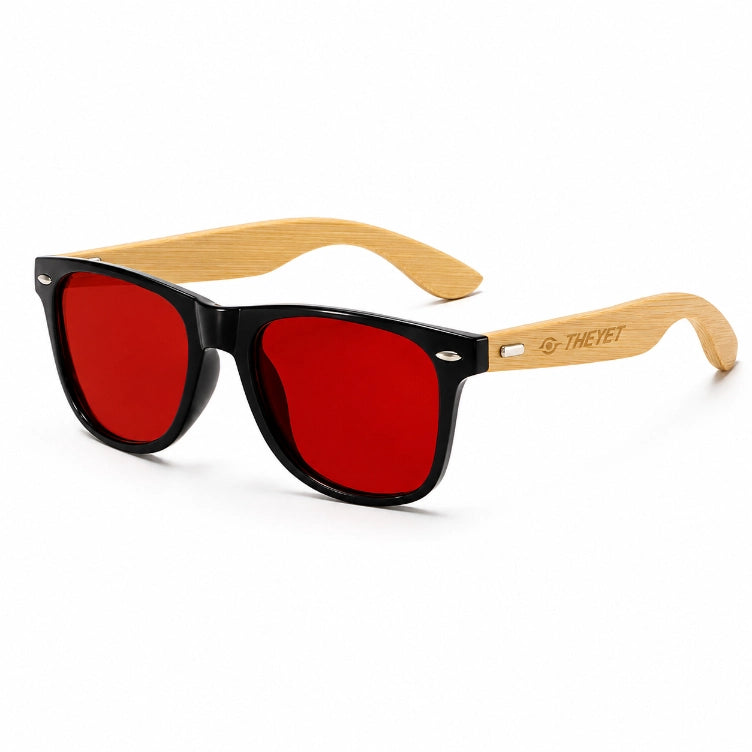 Gafas Bloqueadoras de Luz Azul Aura Bamboo Lentes Rojas THEYET