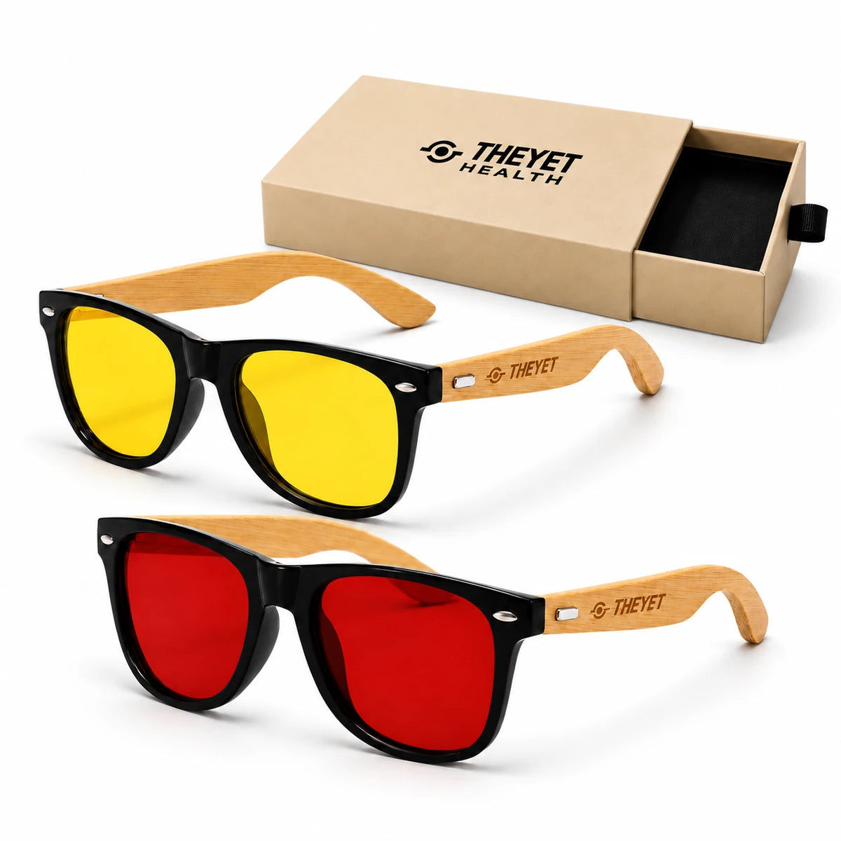 Pack Gafas filtro luz azul Ecofriendly THEYET (Cristal rojo + Cristal amarillo)